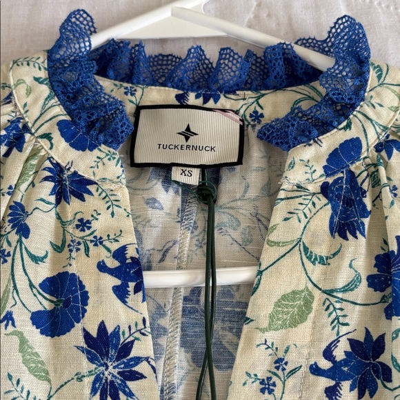 Tuckernuck Bluebird Melody Crawford Linen Blend Mini Dress XS New NWT - Picture 9 of 12